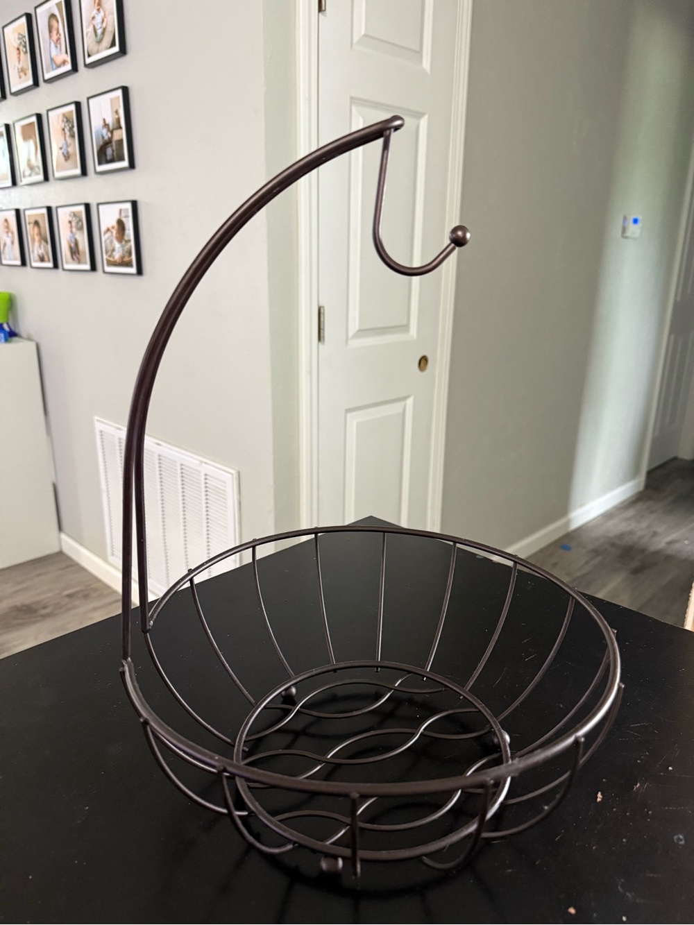 Metal Hanging Fruit Basket - Dark Bronze
